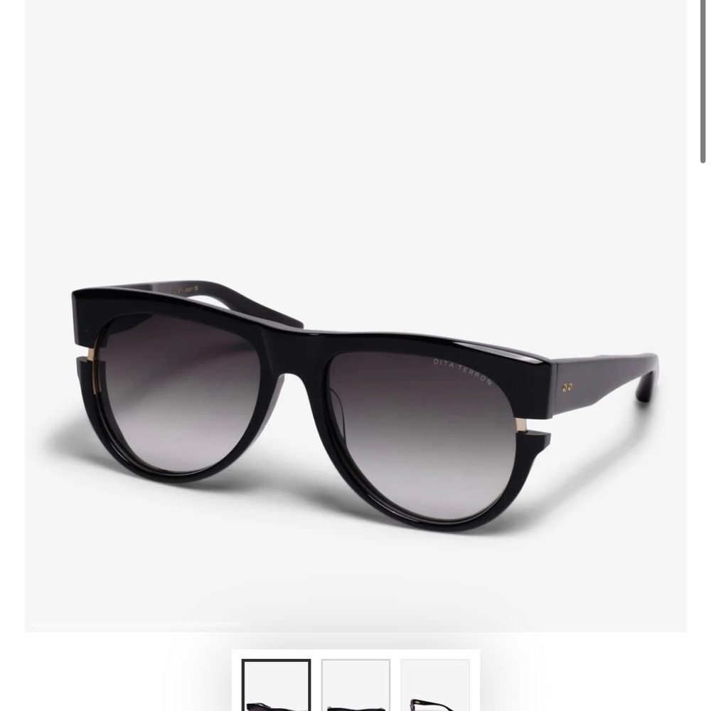 DITA Terron Black- Limited edition- Oversized Cat-Eye Sunglasses with Case